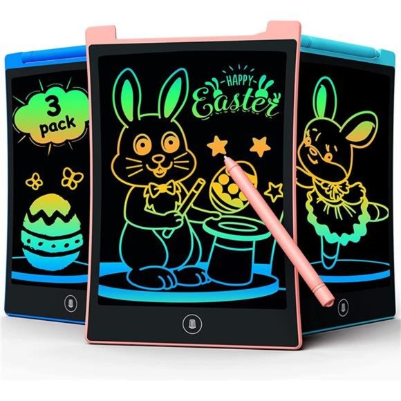 3 Packs LCD Writing Tablet, Drawing Pad Doodle Board Erasable, Age 3 - 8 Years - Picture 6 of 6